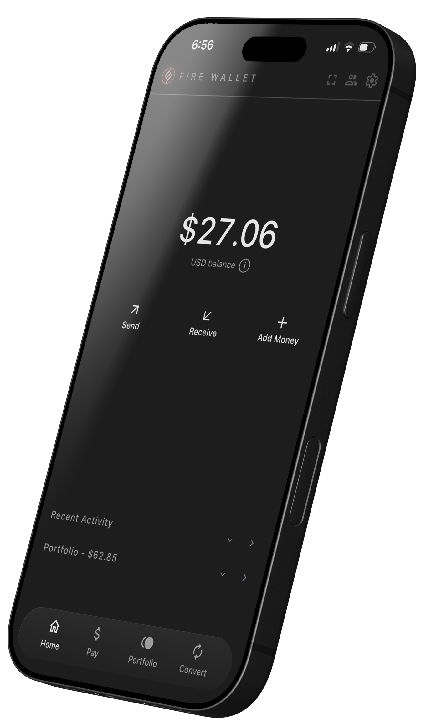 Fire Wallet on mobile